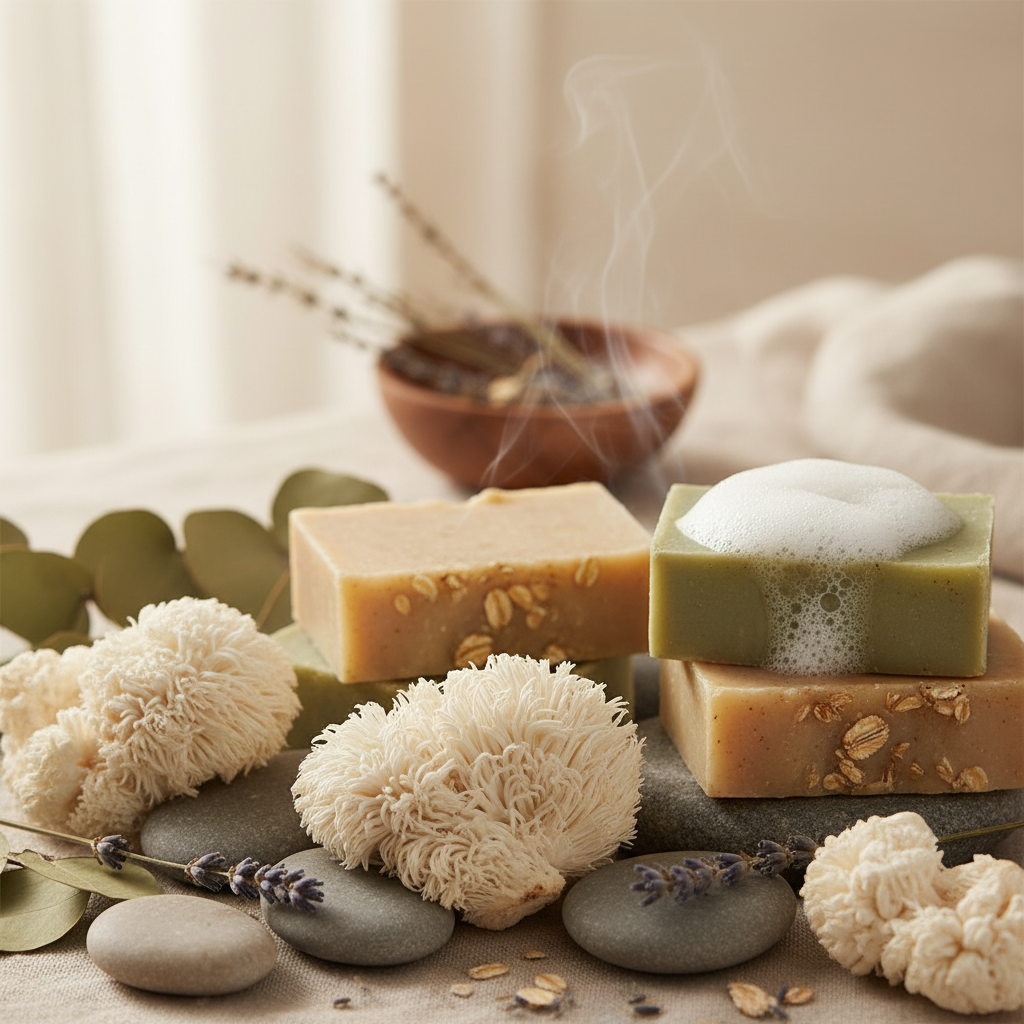 Homemade Lions Mane Soap